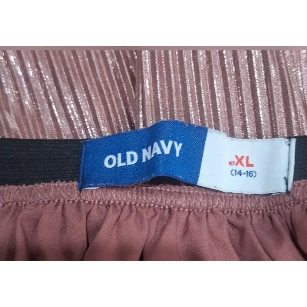 Old Navy Shimmering Pink Mini Skirt Sz XL (14/16)